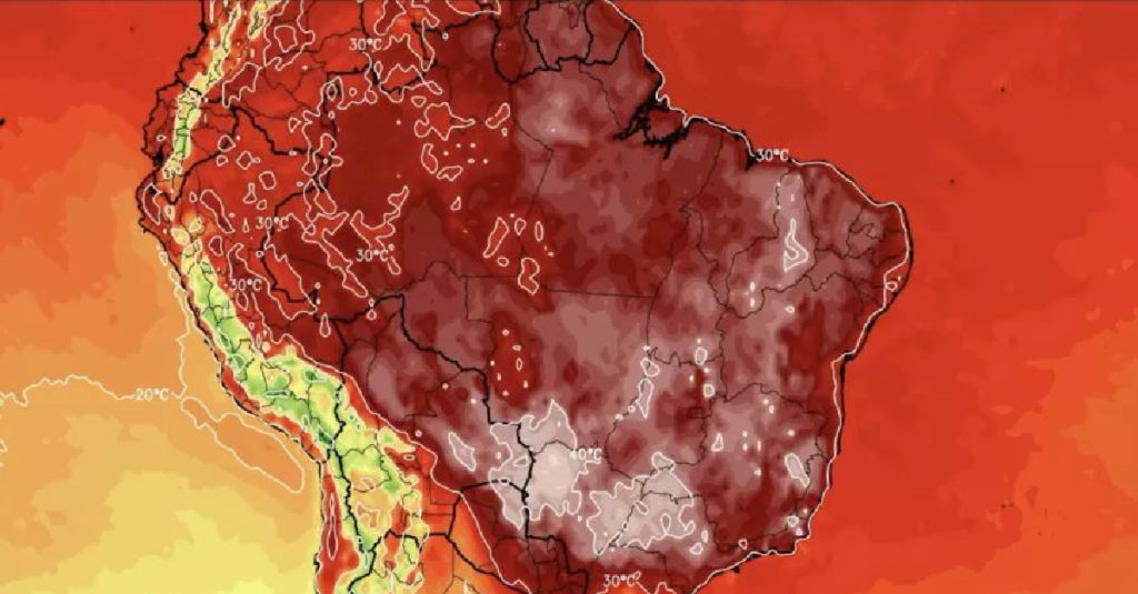 Onda de calor deve provocar temperaturas extremas em diversas regiões brasileiras